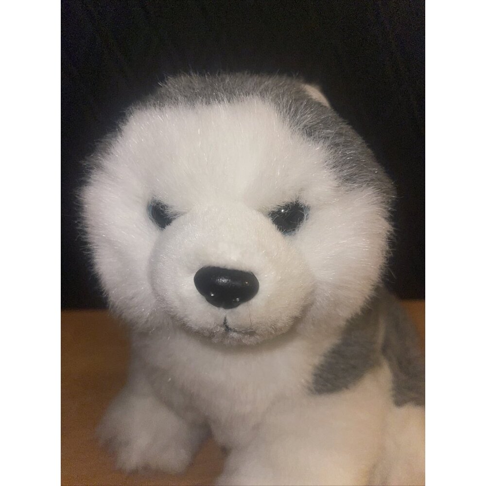 Ty Dakota Husky Dog Wolf 10" Stuffed Animal Plush 1994 Realistic Wolf Dog - Picture 4 of 16